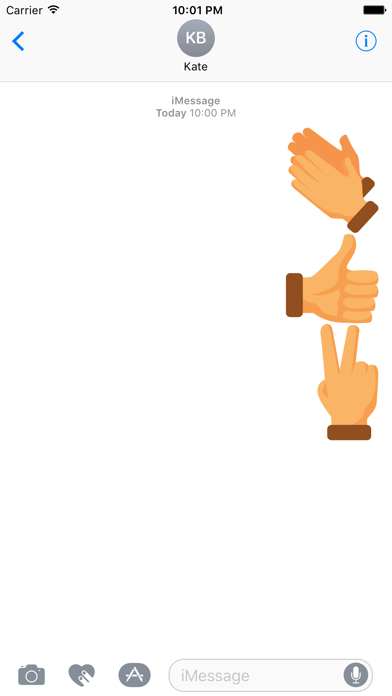 Screenshot #1 pour Hand Sign Stickers