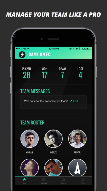 Game On: The Social Network for Team Sports