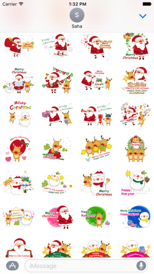 Santa Claus Stickers for iMessage(圖2)-速報App