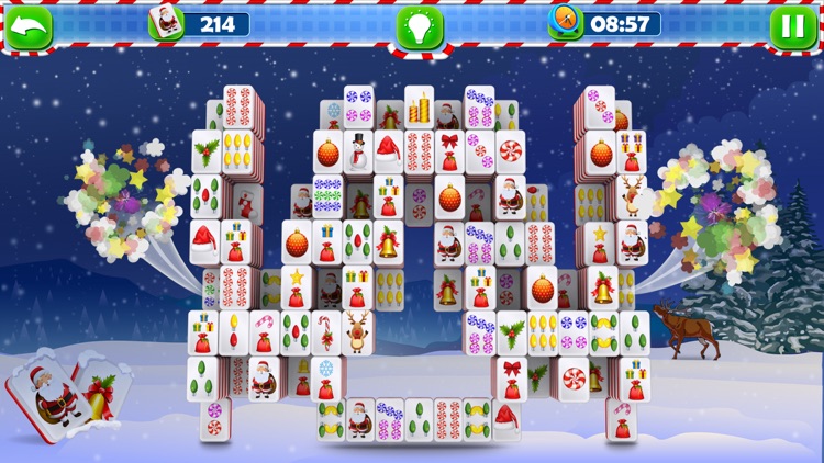 Santa Mahjong Solitaire Pro screenshot-3