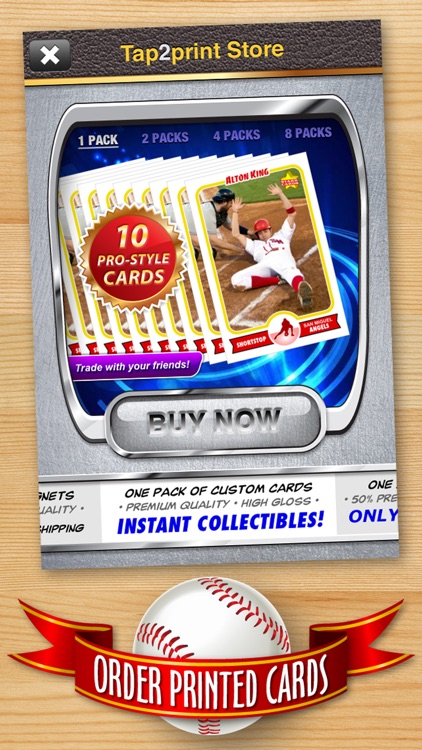Baseball Card Maker (Ad Free) — Make Your Own Custom Baseball Cards with Starr Cards