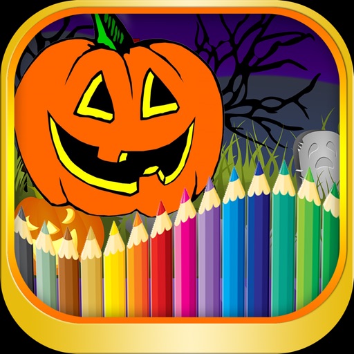 Preschool Halloween Coloring page iOS App
