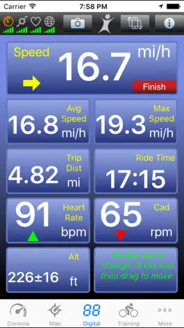 Game screenshot BioLogic BikeBrain – GPS bike and cycle computer hack