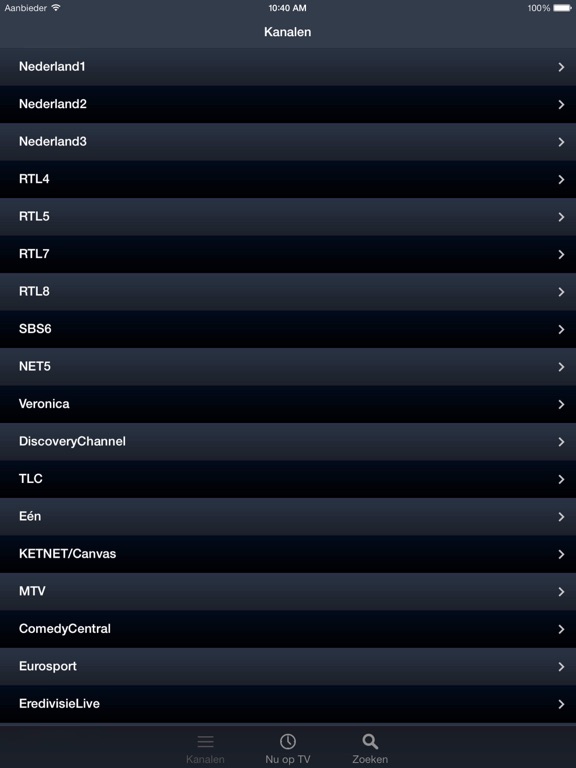 Screenshot #4 pour Nederlandse TV Guide voor iPad
