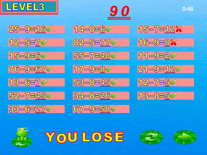 pupils mental arithmetic - third semester