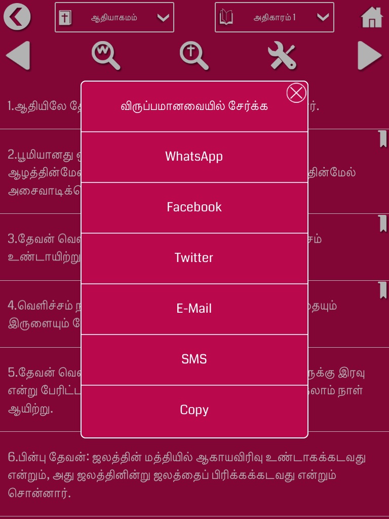 Tamil Bible for iPad screenshot 3