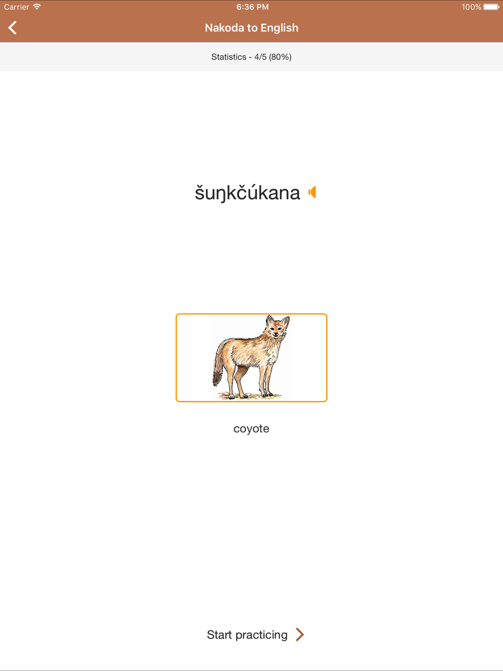 Nakoda Vocab Builder
