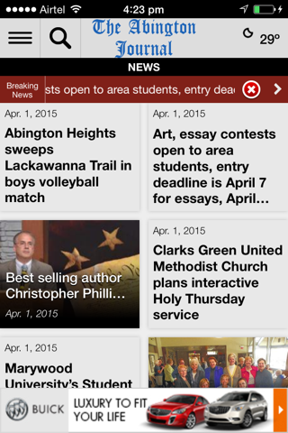 Abington Journal screenshot 2