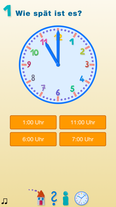 Wie spät ist es?  - Uhrzeit lernen Screenshot