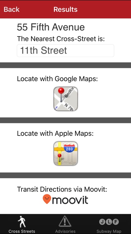 CrossWalk NYC: cross-street finder & subway map screenshot-4
