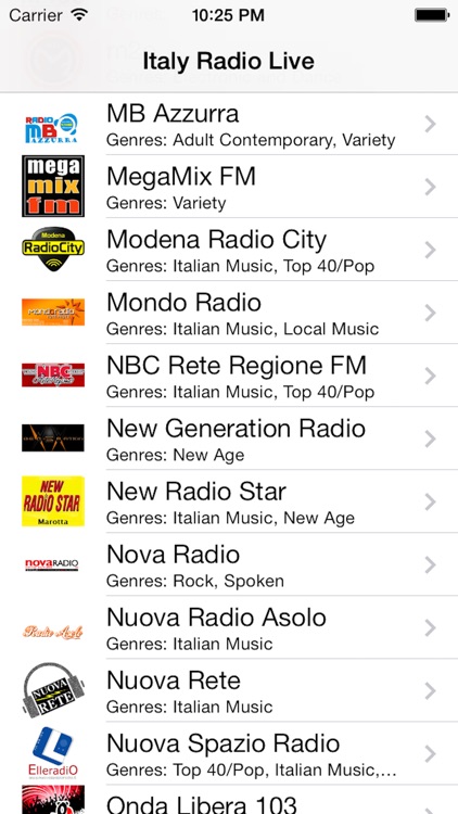 Italy Radio Live Player (Italian/Italia/italiana)