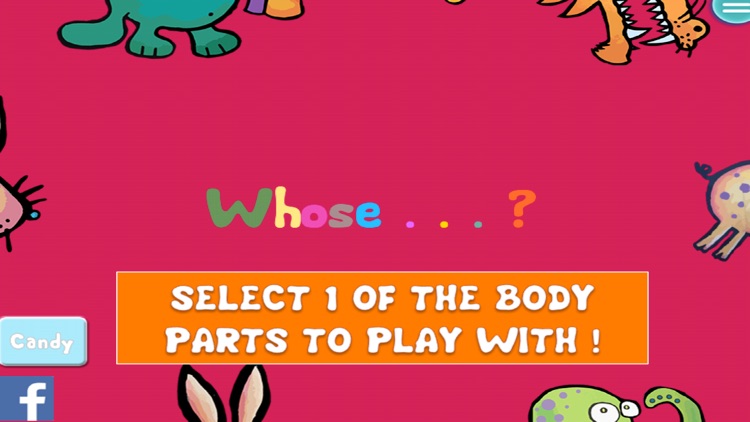 Whose Game for kids-Guess pets names,body parts. screenshot-0