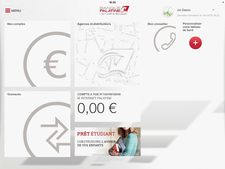 Banque PALATINE pour iPad