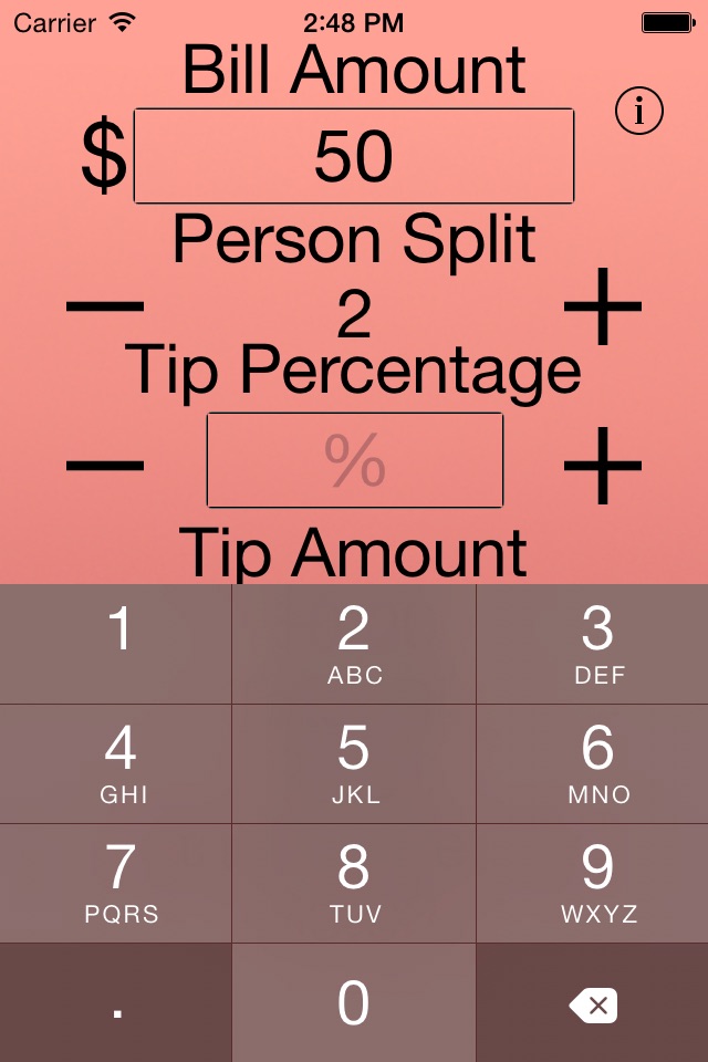 Just The Tip - Tip Calculator screenshot 3