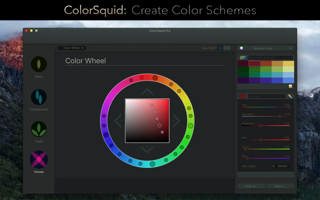‎ColorSquid - Color Scheme Designer Screenshot