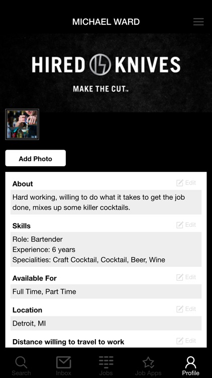 Hired Knives: Staff App screenshot-4