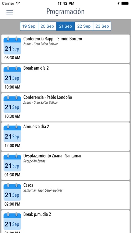 Eventos Familia Bolívar