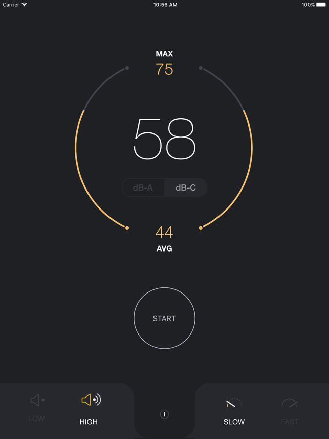 ‎dB Decibel Meter - sound level measurement tool Screenshot