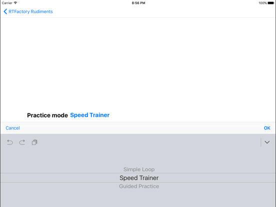 RTFactory Rudiments iPad screenshot 5 - Music app