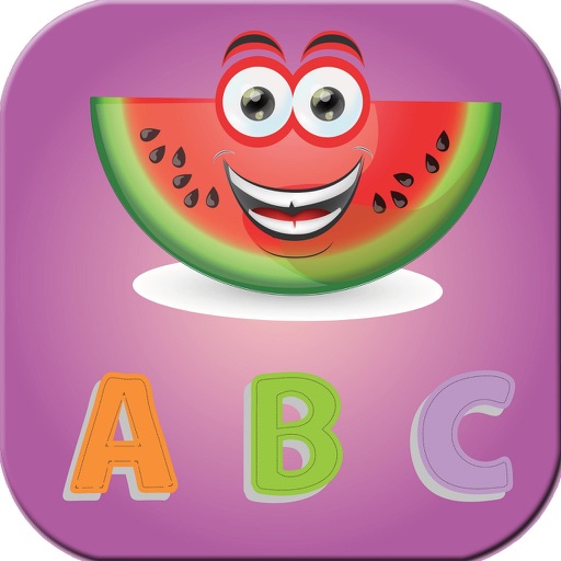 Fruit English Alphabet ABC Kids Writing Learn Easy icon