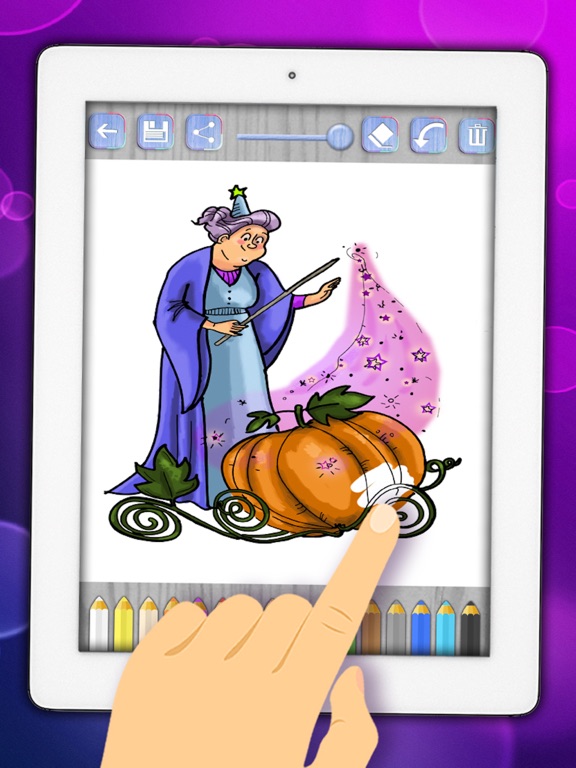 Screenshot #4 pour Peindre Cendrillon magique – dessins à colorier