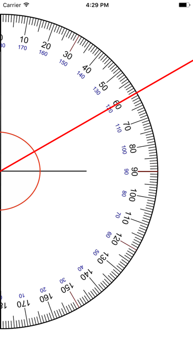 Protractor - measure any angle Screenshot 1