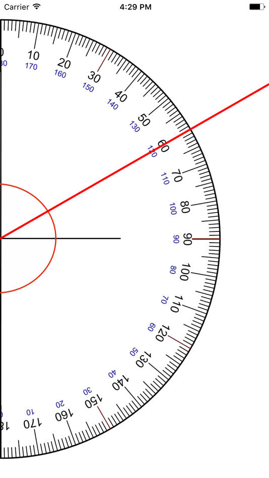 Protractor - measure any angle - 1.0 - (iOS)