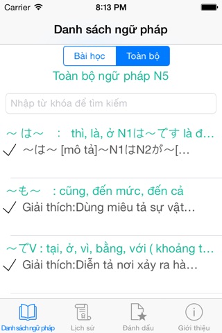 JLPT Ngữ Pháp N5 Pro screenshot 4