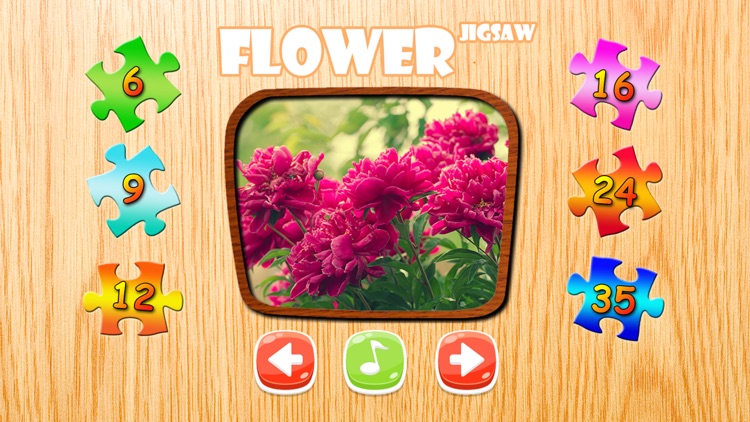 Flower Jigsaw Puzzle HD - New Jigsaw Games for Kids and Adults