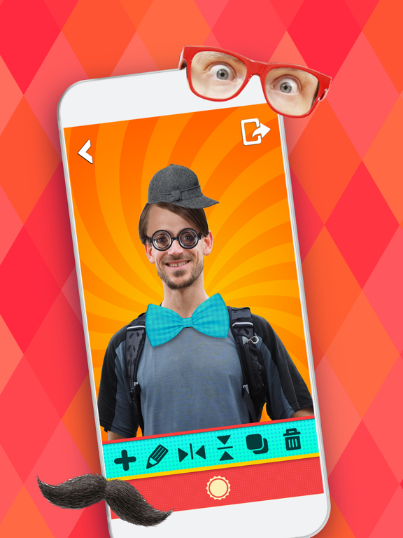 Screenshot #5 pour Transformation Nerd Laid Autocollant Éditeur Photo