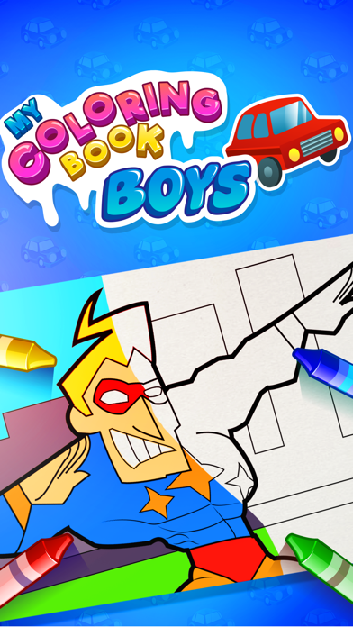 My Coloring Book: Boys - ドローイングの楽しいゲームのおすすめ画像1