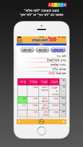 Game screenshot Hebrew Verbs & Conjugations, PROLOG apk