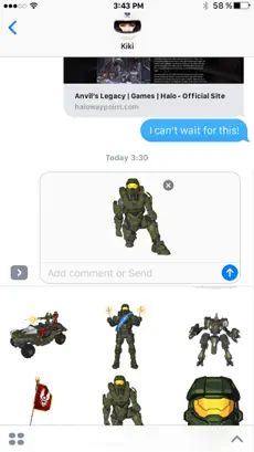 Screenshot 3 Halo Stickers iphone