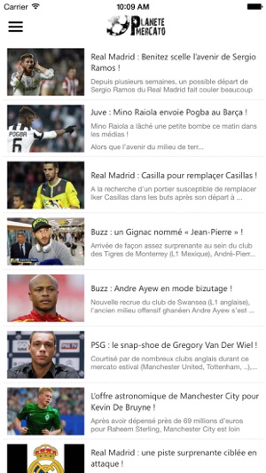 Planete Mercato : infos foot & Videos(圖1)-速報App