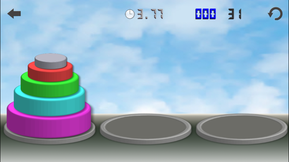 #5. Tower Of Hanoi. (iOS) 由: Fernando Gonzalez Frias