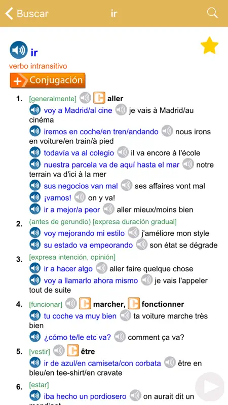 Dictionnaire Français-Espagnol screenshot 3 of 5