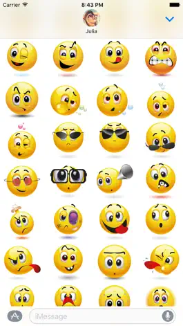 Game screenshot Emoji Stickers Pack for iMessage hack