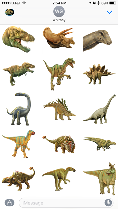 Screenshot #2 pour Dinosaur Stickers from Smithsonian Institution