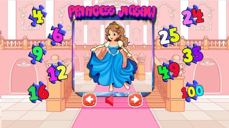 Princess Jigsaw Puzzles for Preschool and Toddlers