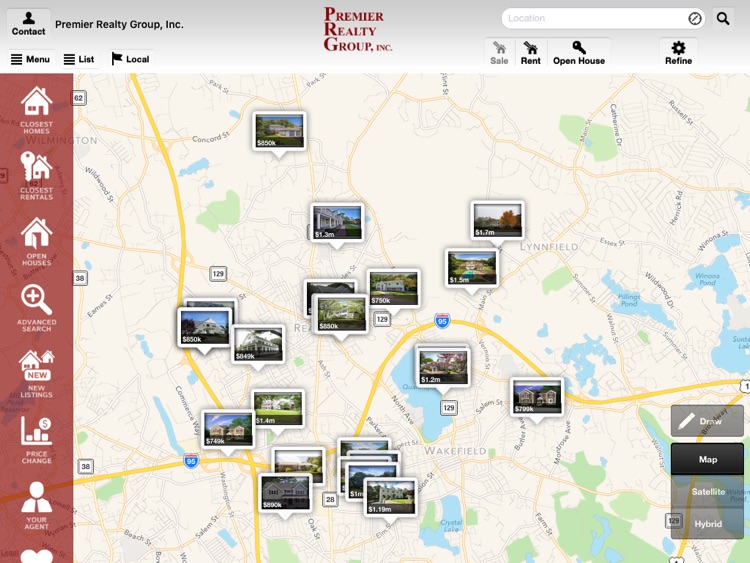 Premier Realty Group HomeSearch for iPad