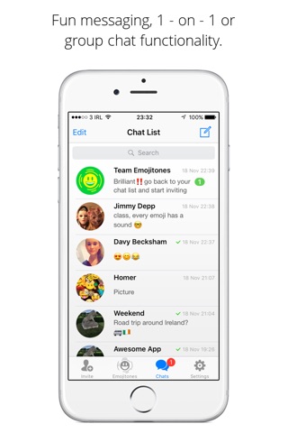 Emojitones Messenger: EMOJI with SOUND screenshot 2