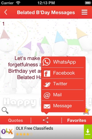 Birthday  Messages & Wishes screenshot 2