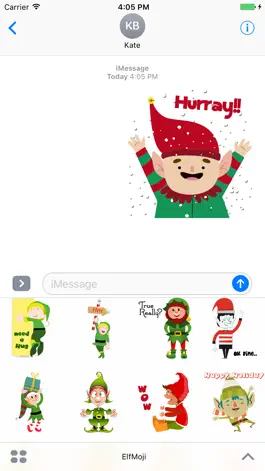 Game screenshot Elf - Christmas Stickers for iMessage apk