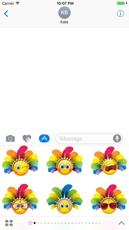 Carnival Smileys Stickers