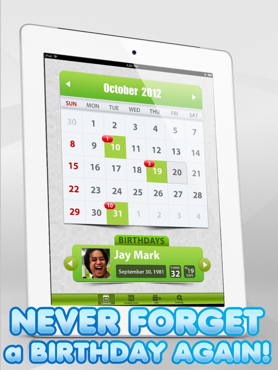 Birthday Count Down - My Birthdays Calendar !