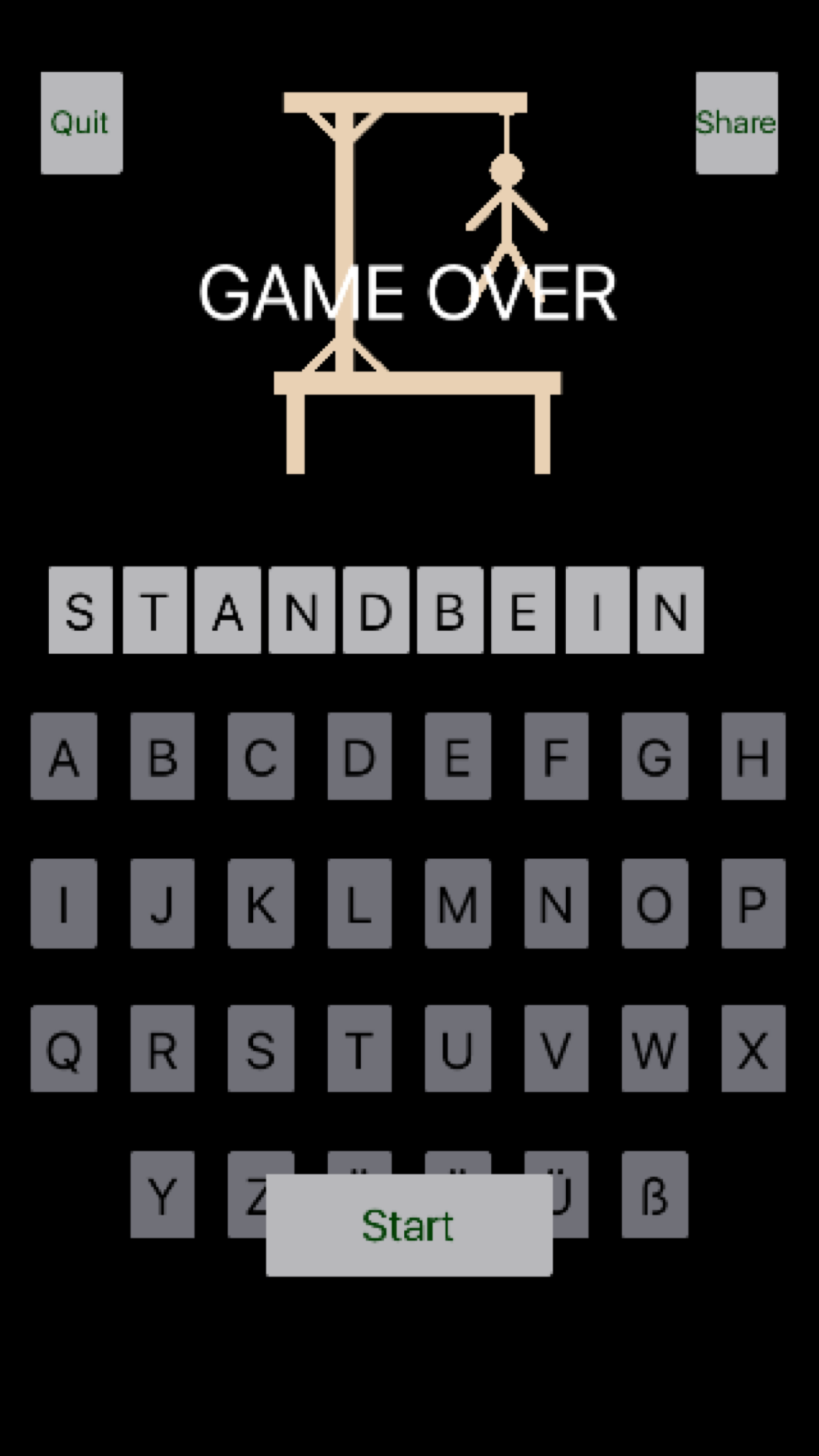 Simple German Hangman
