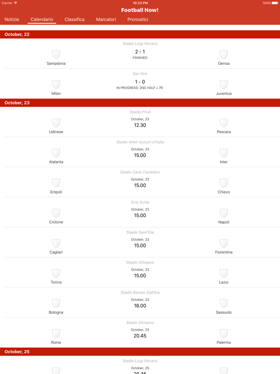 Screenshot #5 pour Football Now! - Serie A 2016 - 2017