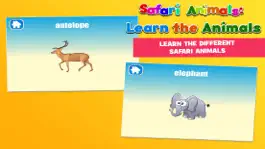 Game screenshot Safari Animals Preschool First Word Learning Game apk