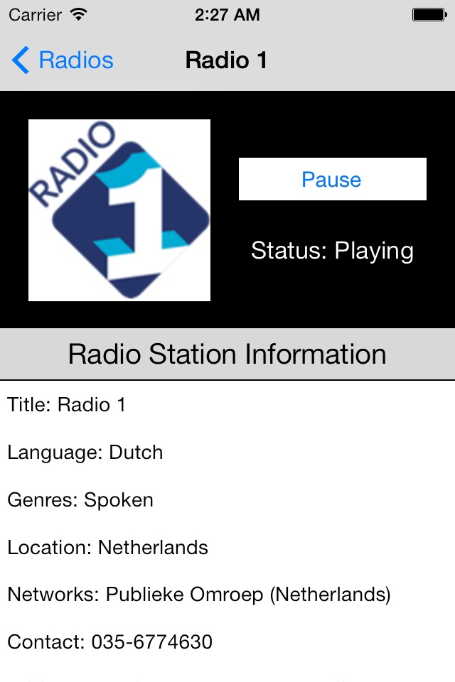 Netherlands Radio Live Player (Nederland / Dutch) screenshot 3
