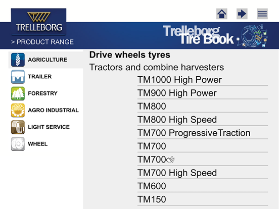 Screenshot #6 pour Trelleborg Tire Book